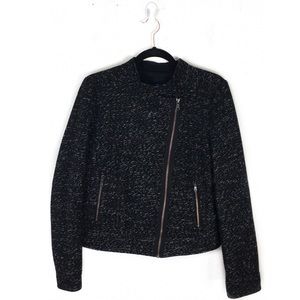 GAP | asymmetrical zipper moto jacket